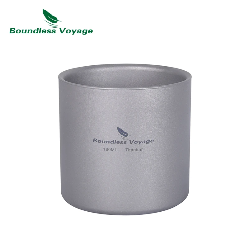 Boundless　for　Voyage　120/180/300/450ml　Cup　Picnic　Titanium　Camping　Water　Double　Wall　Mug　Coffee　Tea　Outdoor　Hiking　Backpacking　AliExpress