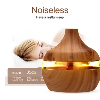 

Humidifier Multifunctional Beauty Instrument Moisturizing Skin Rejuvenation Aroma Oil Diffuser Ultrasonic Wood LED Light