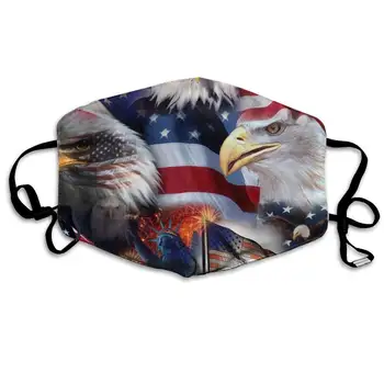 

NiYoung Women Men Teens Washable Reusable Face Masks with Elastic Ear Loop, Anti Dust Pollution Face Mask (Statue of Liberty