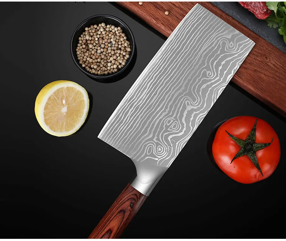 Upspirit " Китайская терка для овощей нож из нержавеющей стали мясо рыбы нарезки Кливер нож для резки фруктов кухонные ножи шеф-повара