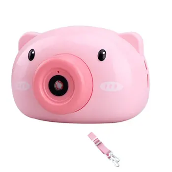 

Cartoon Pig Bubble Camera Blower Machine Electric Music Flashing Light Bubble Machines Automatic Camera Shape Bubble Toy