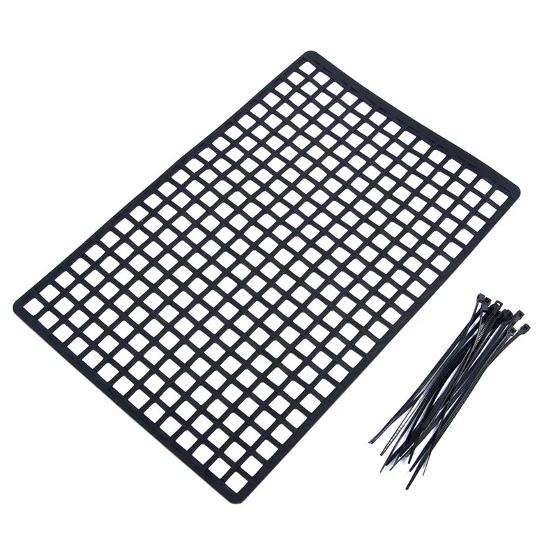 

Rubber Luggage Net Window Decoration for RC Crawler Axial SCX10 90046 Wraith RR10 D90 Traxxas TRX4 Slash UDR,Black