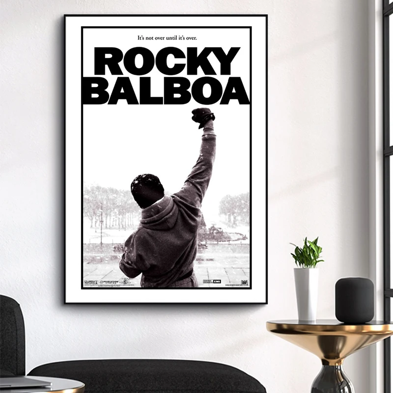 Rocky Balboa 1976 фильм рисунок на холсте Классические Постеры и принты Quadros Настенная