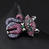 Wuli&baby Full Rhinestone Cat Brooches For Women Lovely Cat Pet Animal Party Causal Brooch Pins Gifts ► Photo 3/5