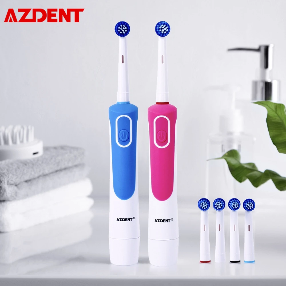 

AZDENT USB Rechargeable Electric Toothbrush Travel Portable Ultrasonic Toothbrush IPX7 Waterproof 8 Brush Head White Black Pink