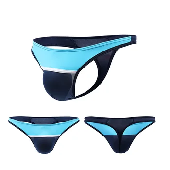 

Men Ice Silk Briefs Bikini Gay Underwear Men Thong G String Slip Homme Jockstrap Men's Briefs Sexy Tanga Male Panties
