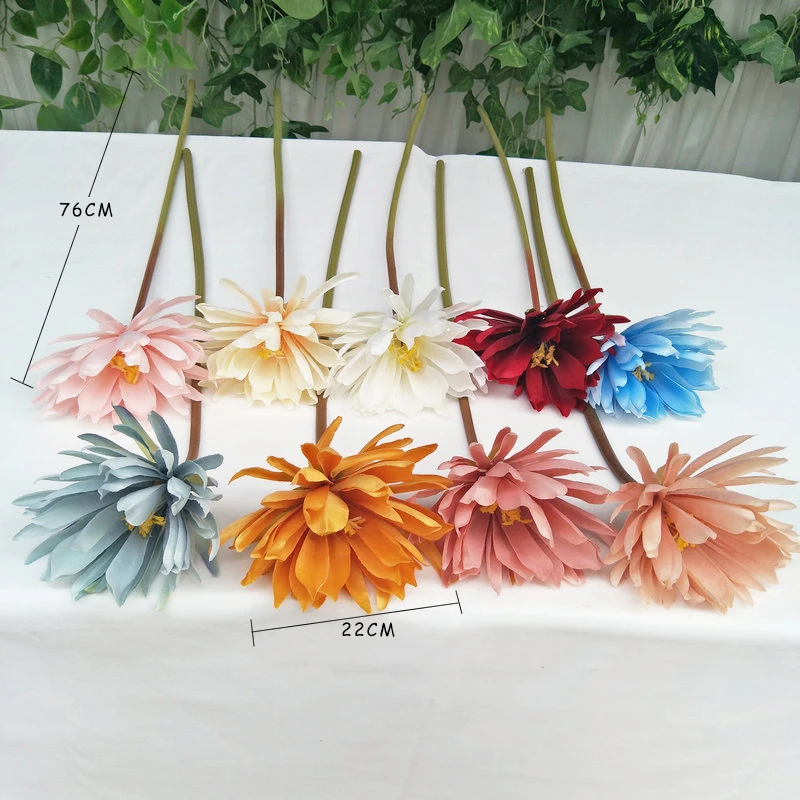 JAROWN Artificial Lotus Flower Water Lily Home Decoration Simulation Silk Flower Wedding Shooting Prop Fake Flower (61)