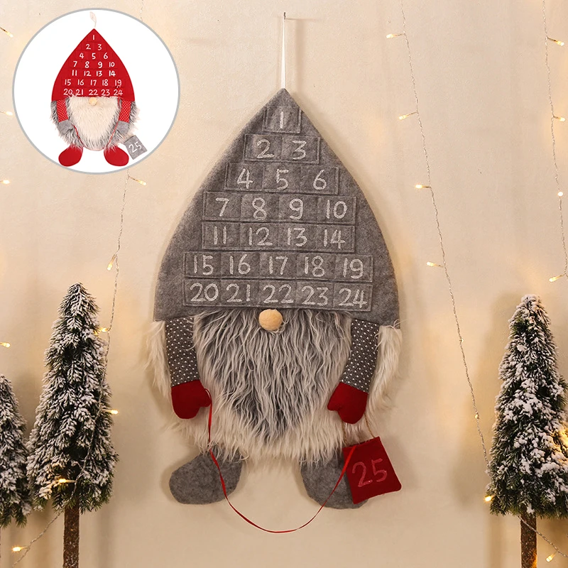 Christmas Home Tree Decor Wall Calendar Pendant Office Party Cabinet Props For Supermarket Windows Decoration