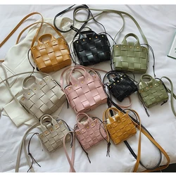 DIY Handmade Handbag Shoulder Strap Woven Bag Set Knit Design PU Material Bag Set Leather Backpack Accessories