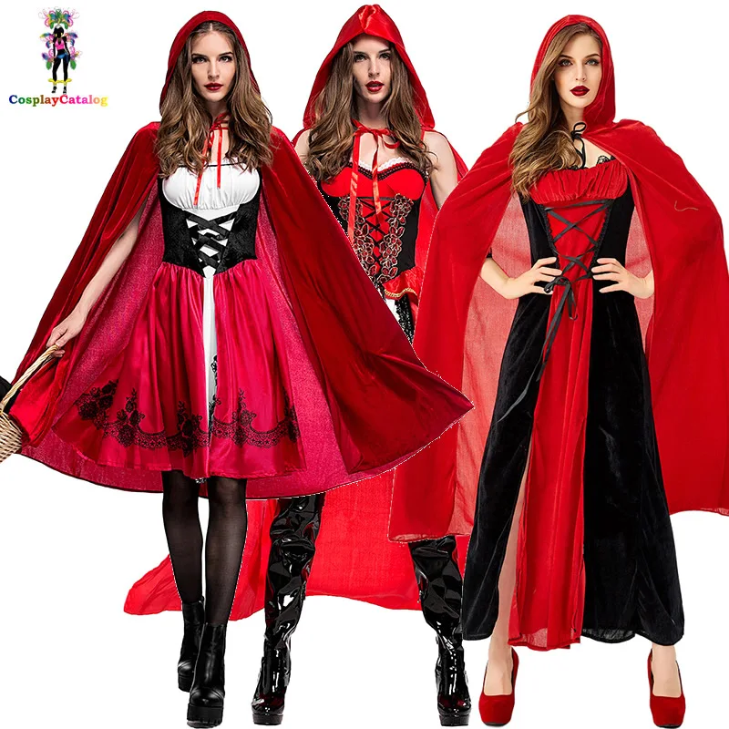 Size XL 2XL 3XL Little Red Costume For Classic Red Riding Hood Costumes Storybook Red Sweet Uniforms|Sexy Costumes| - AliExpress