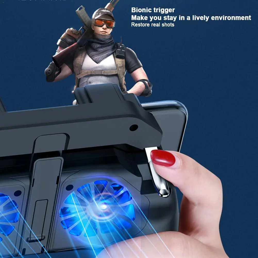  Gamepad Game Handle Holder With Cooling Fan Support Charging Gaming Controller Phone Holder For PUB