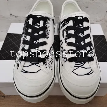 

women sneakers Comfortable Graffiti Canvas Vulcanize Soft Casual Women Shoes Lace up shoes Shallow Breathable Ladies shoes