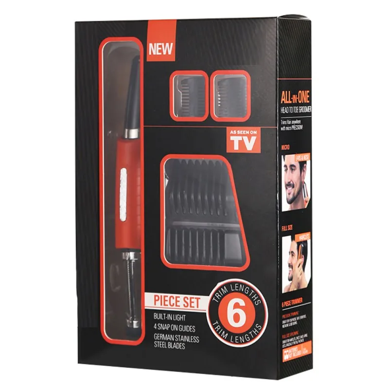 

Men's Electric Shaver Ear Eebrow Nose Trimmer Multifunction Facial Hair Remover With LED Light For Personal Care