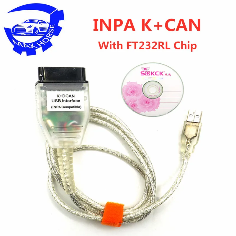 Лучшее качество для BMW INPA K+ CAN K может INPA с FT232RQ лучше, чем FT232RL чип с переключателем для BMW INPA K DCAN USB интерфейс - Цвет: Красный