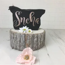 На заказ, блестящая косметичка, розовая Золотая косметичка для путешествий, подарок на день Святого Валентина, подарок на день рождения, вы будете горничной