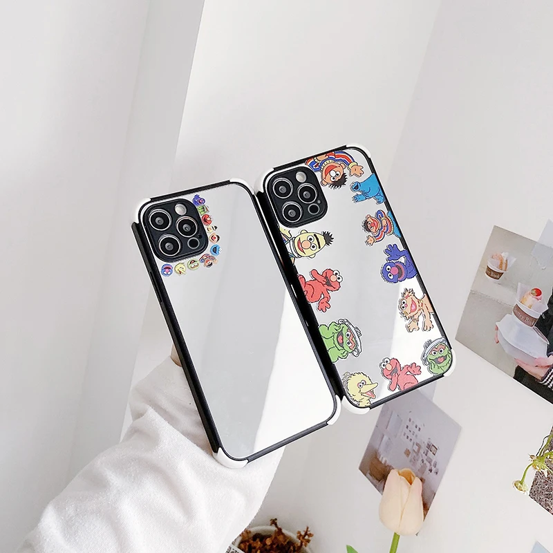 Модный корейский зеркальный чехол для телефона apple iphone 12 Pro 7 8 plus 11 X XS XR MAX MiNi SE 2020 |
