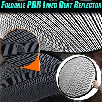 

Foldable PDR Lined Dent Reflector Board Cloth Line Board Scratch Dent Remover Suitable for detection of dents on car practical
