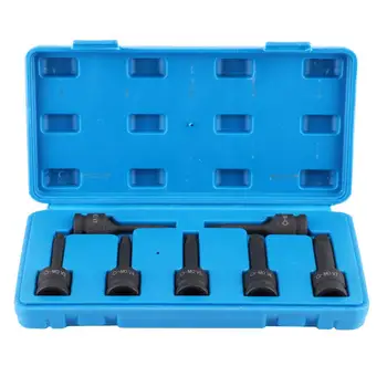 

7pcs/Set 1/2in 12.5mm Square Head Damaged Bolt Extractor Screw Thread Slippage Broken Stud Easy Out Remover Tool