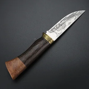 Image 2 - XUAN FENG cuchillo para acampar al aire libre, cuchillo corto de alta dureza, cuchillo de supervivencia, cuchillo de caza, cuchillo recto