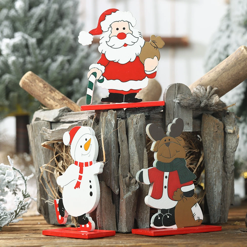 Новинка, Рождественское украшение Санта-Клаус, снеговик, олень, дерево, съемное украшение, семейное украшение, Рождественская елка, Рождество