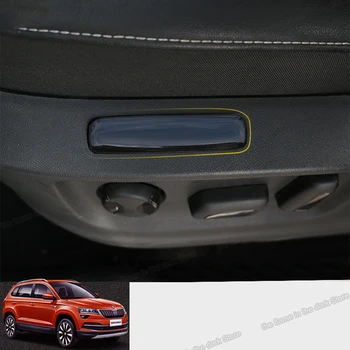 

Lsrtw2017 for Skoda Karoq Car Seat Adjust Button Trims Interior Accessories Chrome 2016 2017 2018 2019 2020