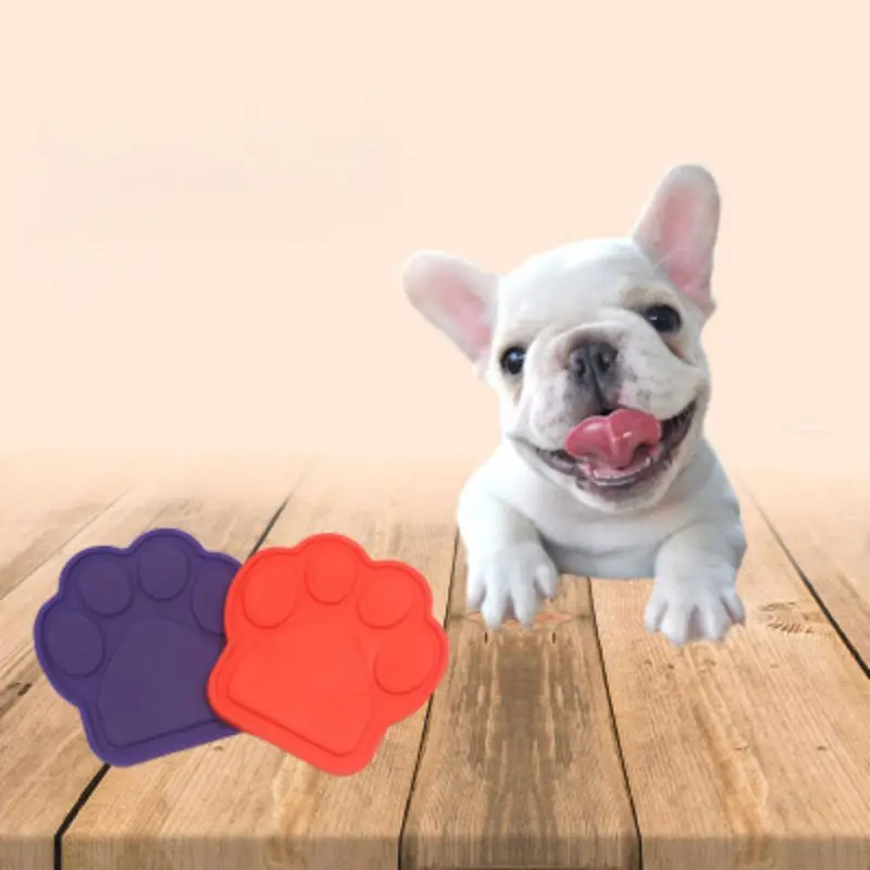Pet Lick Pad с присоской собака медленное лечение силиконовый Дозирующий коврик сукции к стене для купания уход за собакой
