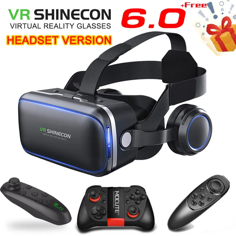 Оригинальный VR shinecon 6.0 гарнитура Версия Очки виртуальной реальности 3D очки шлемы