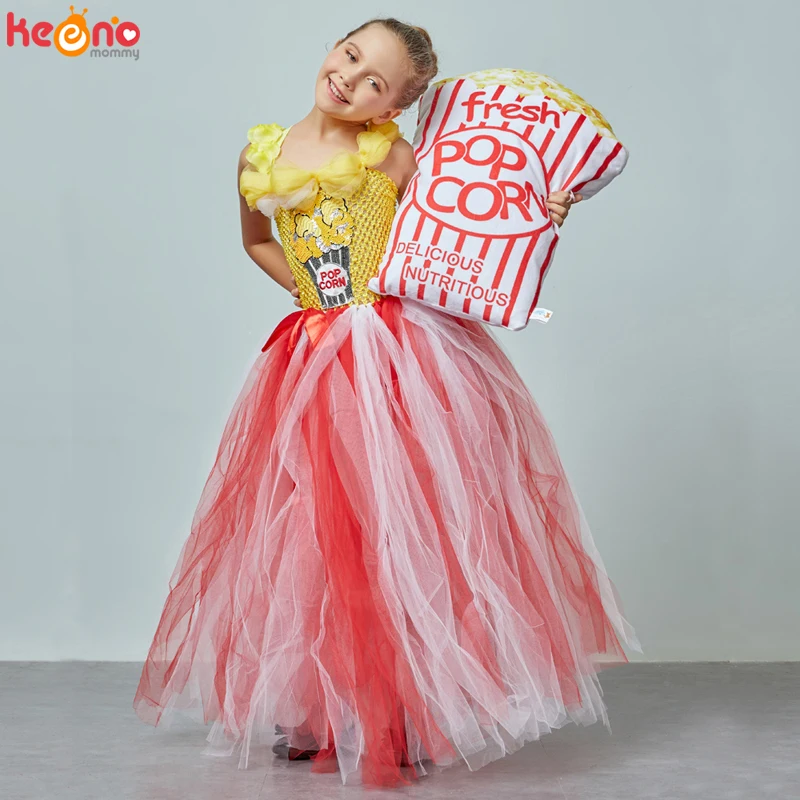 Popcorn Bowl Costume Carnevale Neonato Pop Corn Vestito Neonato