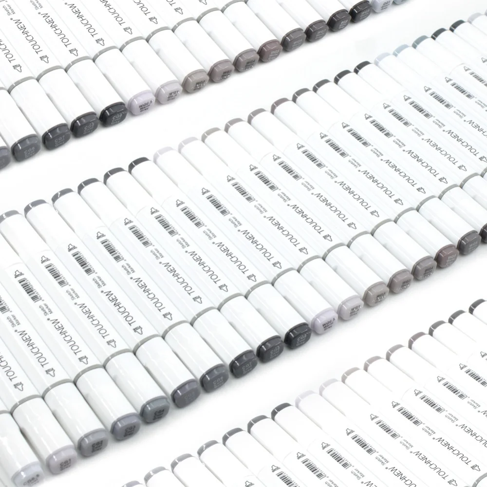 Pen Marker Permanent Marker Pen Permanent Marker Color Marker Pens Markers Pen Marker Pens Art Marker Pens Art Markers Sketching Markers Marker Pen 12/30 Colors Grey Colors Double-Tip Sketch Markers Alcohol Based Ink Tones Art Supplies