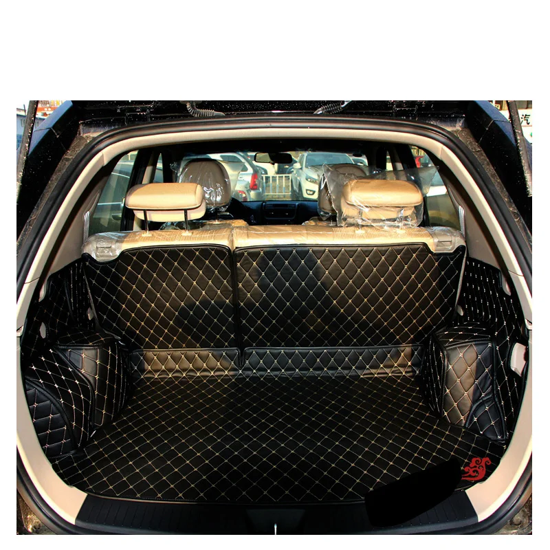 Волокна кожи багажник автомобиля коврик для kia sportage 2005 2006 2007 2008 2009 2010 2nd generation автомобильные аксессуары