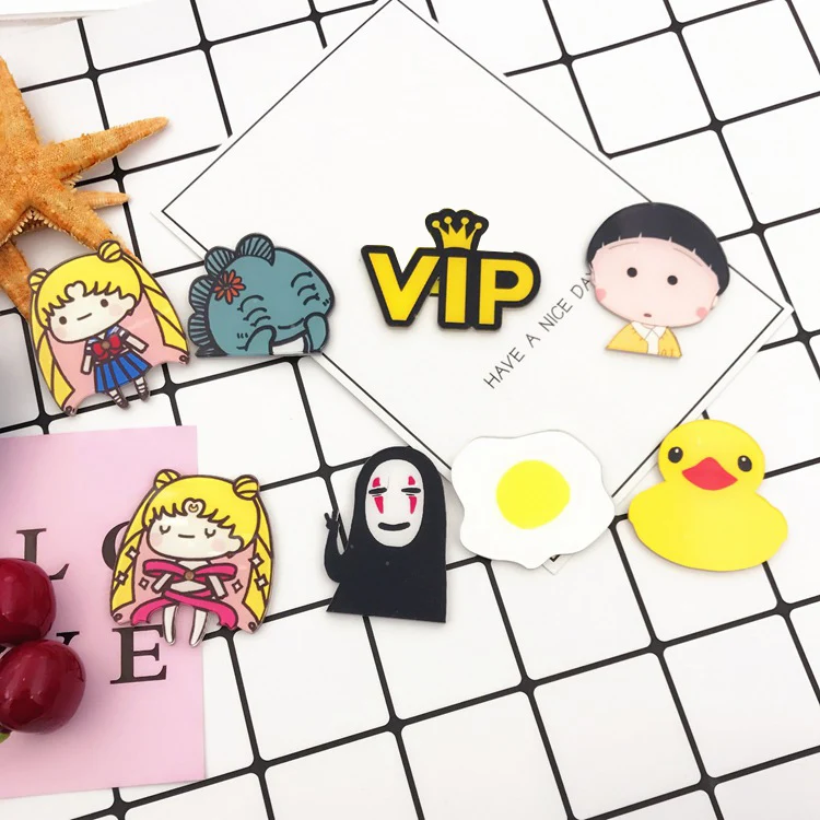 Японская брошь в стиле аниме с надписью VIP без лица мужской значок со спиральным