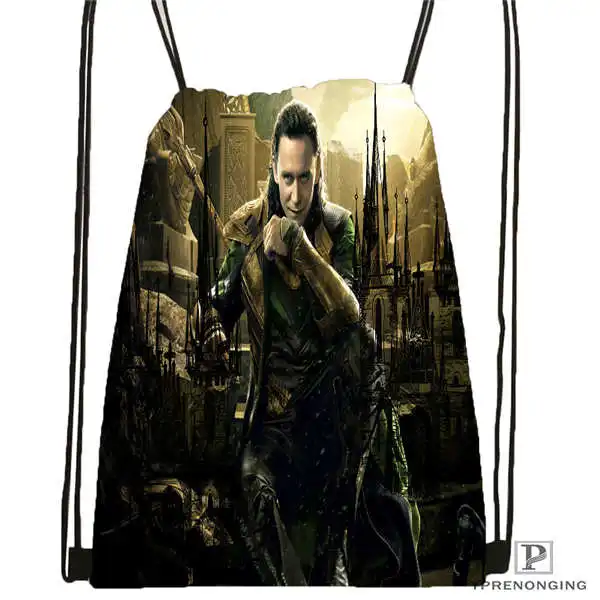 Drawstring Backpack CustoMarvel thor походная сумка на шнурке милый рюкзак для детей(черная спинка) 31x40 см#2018612-02-14 - Цвет: Drawstring Backpack