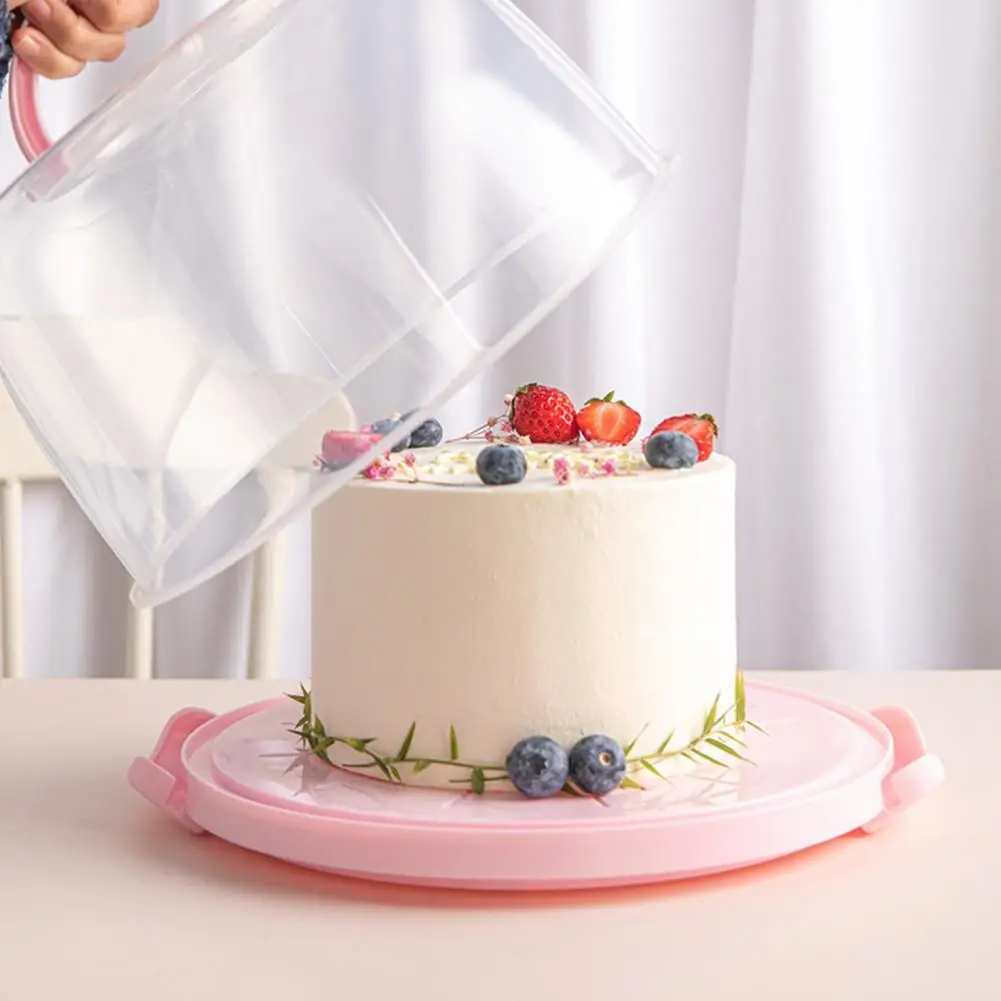 Cake Carrier with Lid Cake Box Food-grade Pastry Storage Boxes Dessert Package Container for Carrying