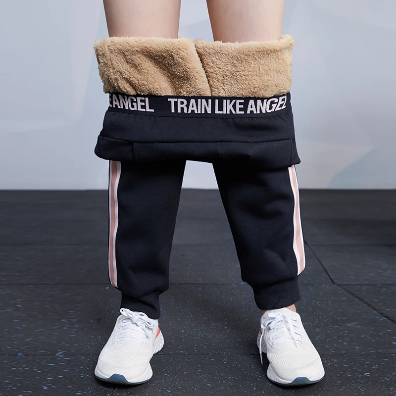 Vansydical, зимние теплые спортивные штаны для бега, женские полосатые спортивные штаны, уличные флисовые штаны для фитнеса, тренировок, пробежек