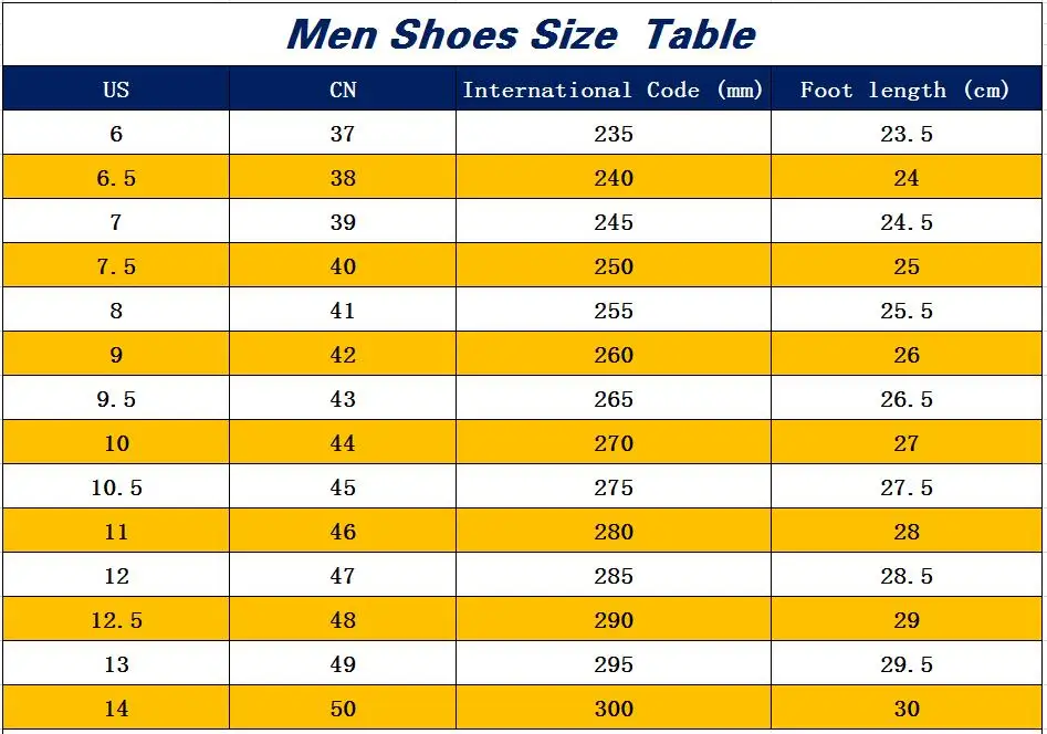 Men Size