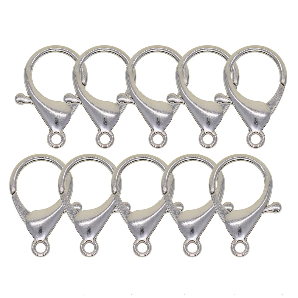 10 шт. серебряные металлические застежки &quotЛобстер&quot крючки стеклянный брелок