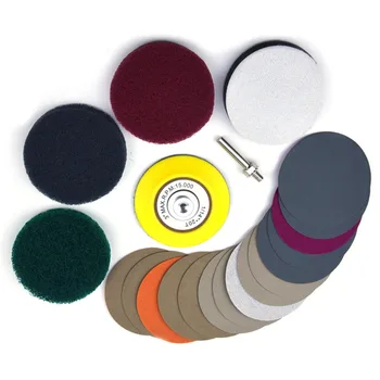 

20X 3 DIY Auto Car Headlight Polishing Repair Kit Electric Dril Scouring Cloth