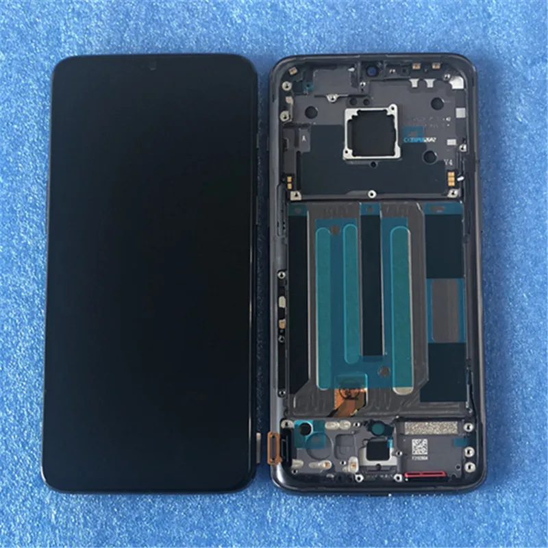 Для 6,4" OnePlus 7 оптический AMOLED ЖК-экран+ Сенсорная панель дигитайзер для OnePlus 7 ЖК-дисплей рамка