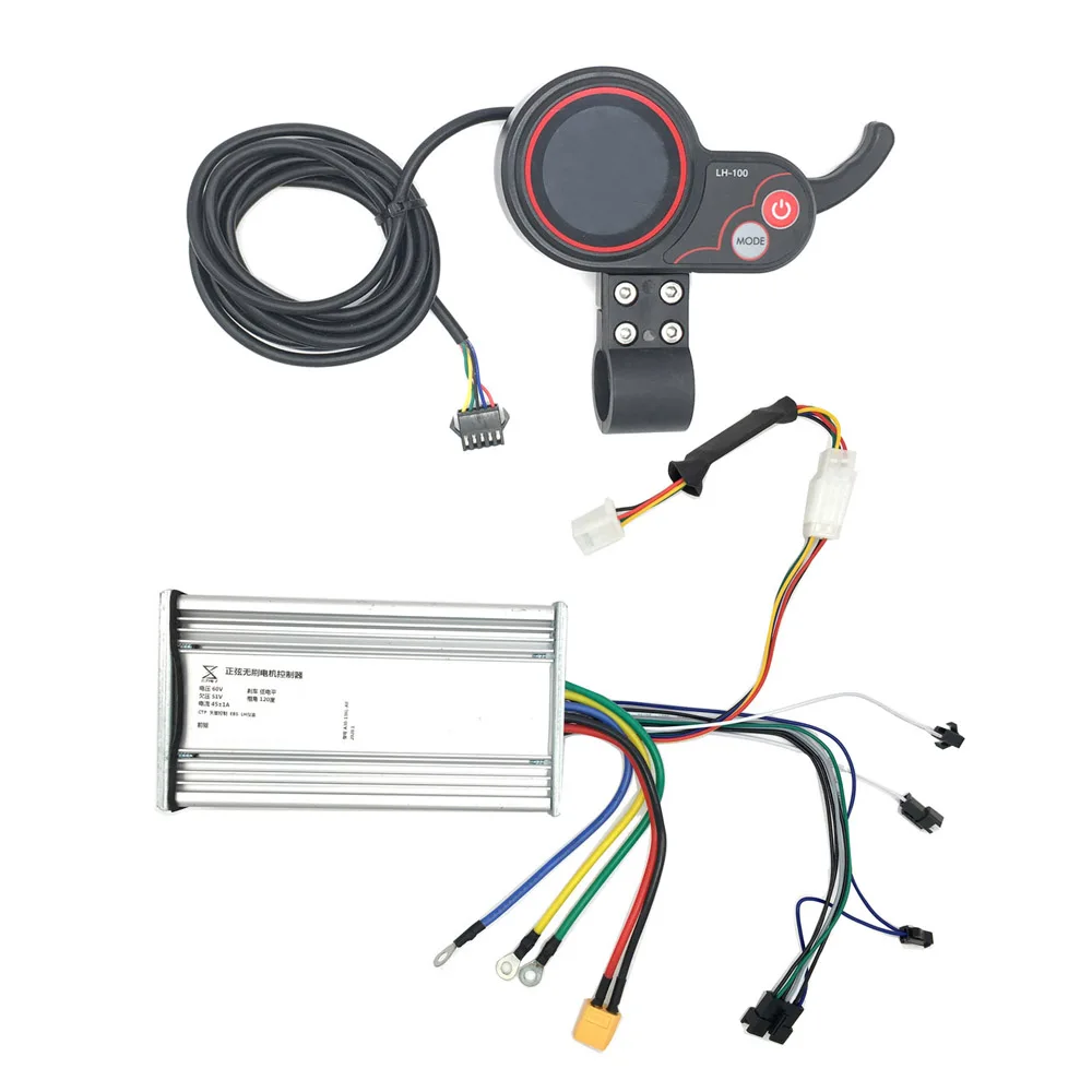 

YunLi 60V 45A Scooter Controller and Display Accelerator for Dual engines electric scooters LH-100 display mother board