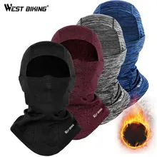 WEST BIKING, Зимняя Маска для лица, шарф, Теплая Лыжная маска для сноуборда, велосипеда, маска для бега, рыбалки, шеи, теплая спортивная Балаклава, шлем шляпа Кепка