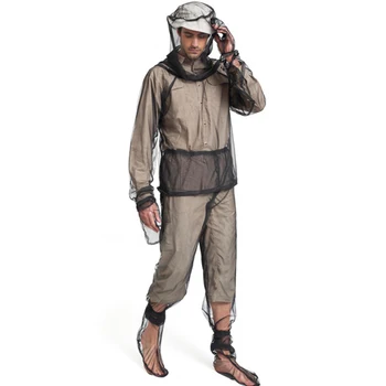 

Anti mosquito insect clothing Camping Fishing Hunting Men Women quick-drying breathable mesh net insect prevent suit Outdoor