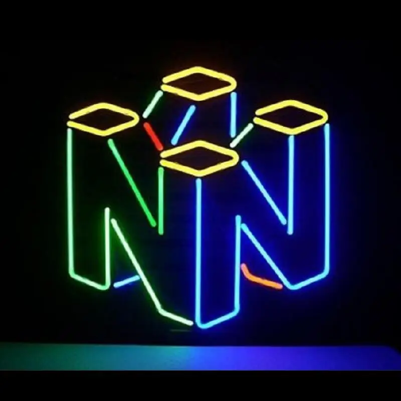 Custom Nintendo 64 Glass Neon Light Sign Beer Bar