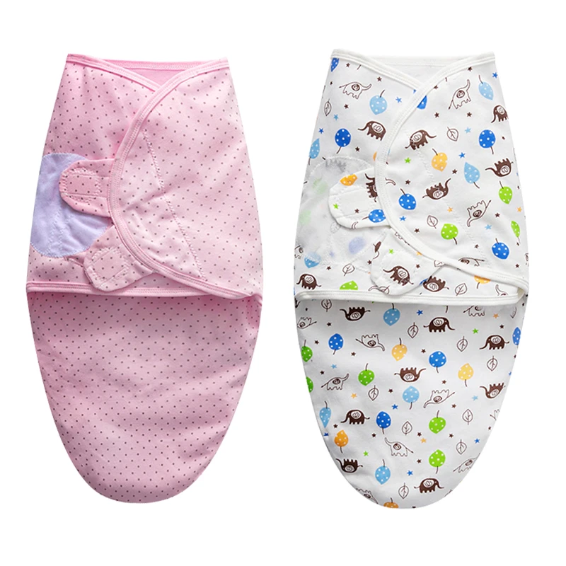 Babies Sleeping Bags Newborn Baby Cocoon Swaddle Wrap Envelope 100%Cotton 0-6 Months Baby Blanket Swaddling Wrap Sleepsack