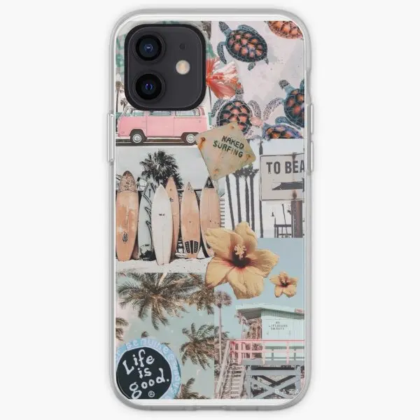 Strand Collage Telefoon Case Aanpasbare Voor Iphone 6 6S 7 8 Plus Xs Xr Max 5 5S 12 13 Pro Max Mini Mode Foto 'S Cover|Telefoonbumper| - AliExpress