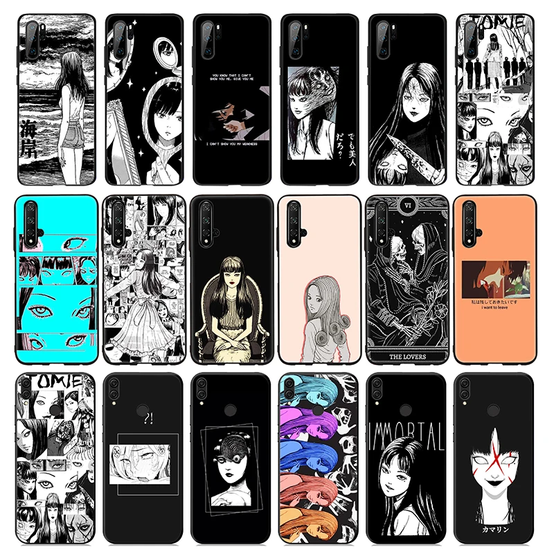 Junji Ito horror Anime Soft Silicone Case for Huawei Honor 10 9X 9 8 8X Lite 7X 7C 7A 6A Note |