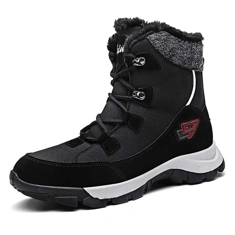 Winter Women and Men Boots Waterproof Ankle Boots Keep Warm Snow Boots High-top Cotton Shoes Outdoor Sneakers Boots Hot