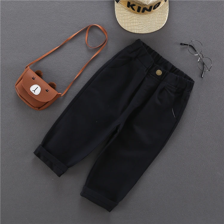 Fashion Baby Boy Casual Pants Cotton Button Infant Toddler Children Trousers Long Baby Boys Loose Pant Clothes 1-10Y boys pants
