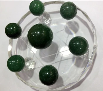 

617+++++Natural Green Aventurine seven ball five adjustable strokes Choi Shui Yun Wang Ye