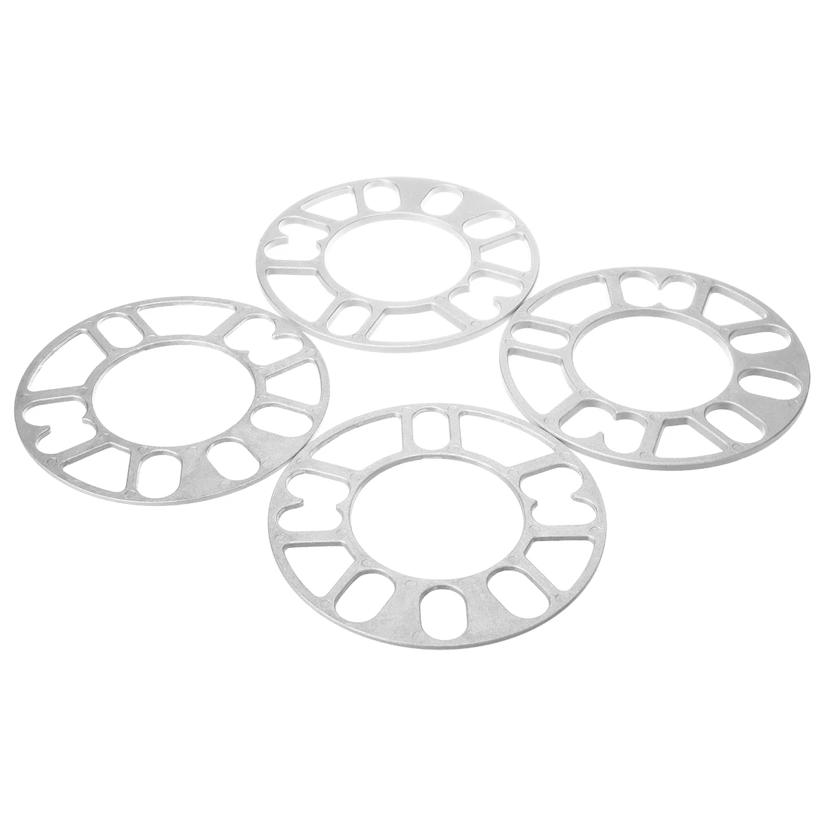 4pcs 3mm 5mm Universal Alloy Car Wheel Spacers Shims Kit Set 4 & 5 Stud Auto DIY Accessories
