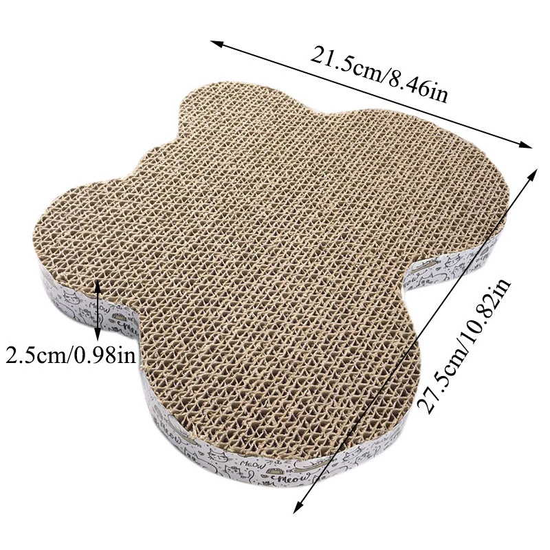 Cat Corrugated Pad Scratching Posts Kitten Corrugated Paper Pad Cats Grinding Nail Scraper Mat New Pet Toy Cat Scratch Pad cat chew toys Toys